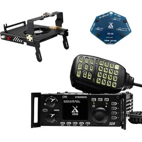 [with CE-19 & G90-H1 Fan Holder] Xiegu G90 HF Radio 20W SSB/CW/AM/FM SDR Structure with Built-in Auto Antenna Tuner
