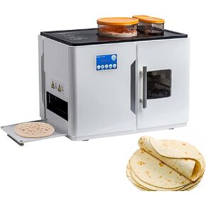صانع Roti و Chapati التلقائي بالكامل ، يصنع 20 خبزًا مسطحًا لذيذًا ، وملفات التورتيلا ، و pitas في واحدة مع عملية زر واحدة لروتي الهندي المثالي