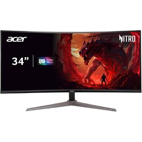 Acer ED340CU 34-inch UW-QHD VA Gaming Monitor 180Hz 3440x1440 with 1ms Response Time (Renewed)
