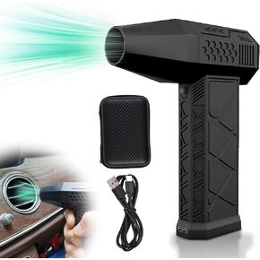Electric Air Duster 130000RPM, Compressed Air Duster Speed Adjustable Turbo Fan Cordless Portable Jet Dry Blower with Magnetic Suction Nozzle for Computer Keyboard,Outdoors,Car,Home