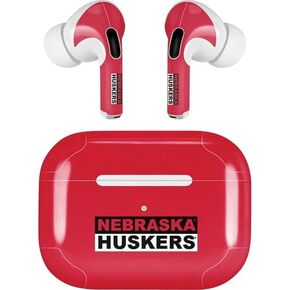 Skinit Decal Audio Skin Compatible with AirPods Pro 2nd Gen - Officially Licensed University of Nebraska Husker Nation Design