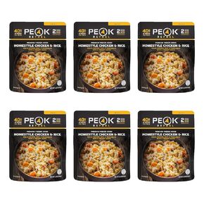Peak Refuel Homestyle Chicken and Rice | Freeze Dried Backpacking and Camping Food | Amazing Taste | High Protein | Real Meat | Quick Prep Meals (2-Pack)