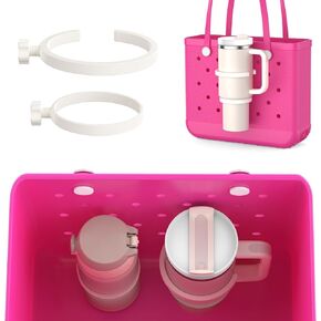 OUTXE 2 Pack Cup Holder for Bogg Bag, Fits 16-40oz Stanley, Insert Drink Holder Attachment Compatible with All Bogg Bags & Simply Southern Beach Tote Bag