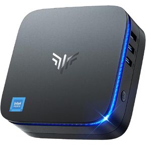 KAMRUI AK1PLUS Mini PC Computer, 12th Alder Lake- N95 up to 3.4 GH, 16GB RAM 512GB M.2 SSD, Mini Desktop Computer, Support 2.5" SSD (up to 2TB), WiFi, BT, 4K, HTPC for Business, Home, Office