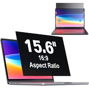 Laptop Privacy Screen 15.6 Inch 16:9, Privacy Screen for Computer Monitor Anti Glare Anti-blue Light, Computer Screen Shield Protector for 15.6 inch Compatible with Dell Lenovo Hp Acer Asus Thinkpad Envy Xps