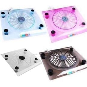 Laptop Cooler USB Cooling Big Fan LED Light Cooler Base Pad Stand for 15"" PC Notebook, 335x288x40mm