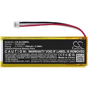Cameron Sino Replacement Battery for SteelSeries Nimbus+ Controller,69070,9076SW,69089 Part NO PL602258（700mAh/3.7V）