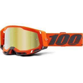 100% ARMEGA Premium Protective Goggle (Nuclear Citrus - Clear Lens)