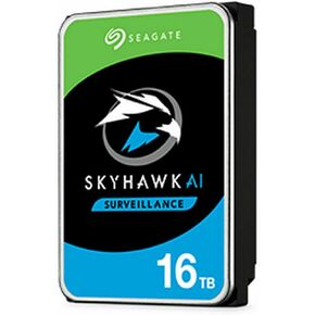 Seagate Skyhawk AI ST16000VE002 - Hard Drive - 16 TB - Internal - 3.5" - SATA 6Gb/s - Buffer: 256 MB - with 3 Years Rescue Data Recovery
