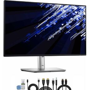 Dell P2425H 24" 1920x1080 100Hz FHD Monitor | 16:9 LED Comfortview Plus | Height Adjustable IPS Display with HDMI, DisplayPort + USB-C Cable + Cleaning Kit