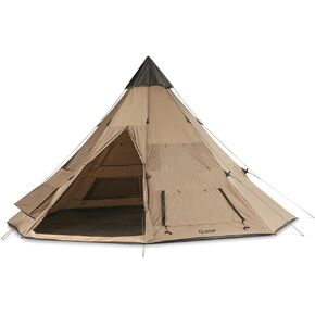 Guide Gear Camping Teepee Tent for Adults, Outdoor, Waterproof, Family, 8 Person, 18' x 18'