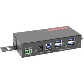 Gearmo 4-Port USB 3.2 Gen 1 Industrial Metal Hub w/15KV ESD Protection