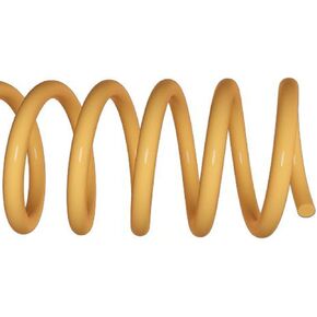 Spiral Coil Binding Spines 8mm x 915mm (5/16 x 36-inch) 4:1 [pk of 100] Color: Golden Yellow (PMS 1235 C)