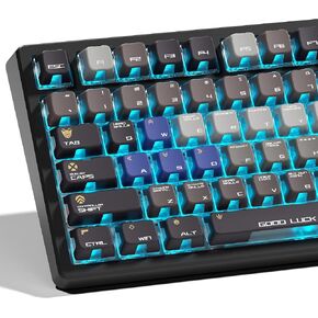 XVX Black Japanese Keycaps, Double Shot PBT Keycap Set, 146 Keys Cherry Profile WOB Keycaps Fit for Cherry Gateron MX Switches Mechanical Gaming Keyboard