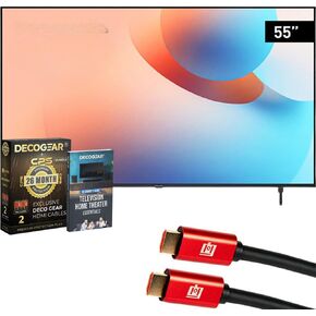 Panasonic TV-55W95AP W95 55" Mini LED 4K UHD Smart Fire TV 2024 Bundle with WN10 Neck Speaker, 4 YR CPS Enhanced Protection, 2X HDMI Cable & Deco Gear Complete Home Theater Beginner's Guidebook