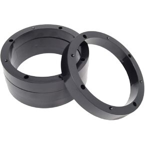 2 Pair 8.5" Plastic Speaker Spacer Rings - Subwoofer Mid Range Custom Installation Mounting Adapter