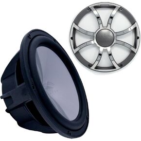wet sounds Revo 12" Subwoofer & Grill - Black Subwoofer & Gunmetal Stainless Steel Grill - 2 Ohm