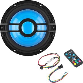 Clarion CMSP-101RGB-4 10" Marine 4-Ohm Subwoofer with RGB LEDs & Remote