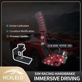 HCXLELD Sim Racing Handbrake, G29 T300 Racing Wheel for PS4/PS5, G920 TX Racing Wheel for XBOX Series X/S, All Racing Wheels for Windows, with Clamp