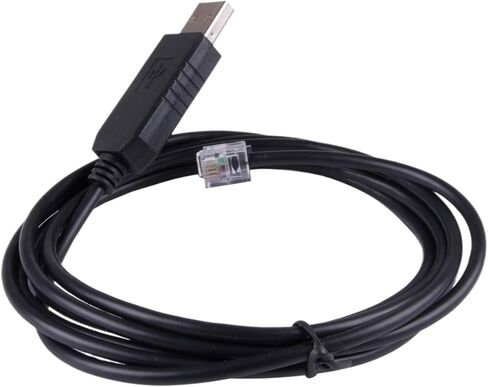 1pc USB RS232 4P4C RJ9 Adapter Serial Converter 6FT 16.4FT Telescope Cable(1m,Silver) in Saudi Arabia