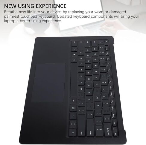 استبدال Ebtools لجهاز الكمبيوتر المحمول السطحي 3 4 5 1951 13.5 بوصة ، لوحة مفاتيح محمول محمول كاملة الحجم الكامل مع لوحة مفاتيح اللمس ، لوحة مفاتيح خلفية (أسود) in Kuwait