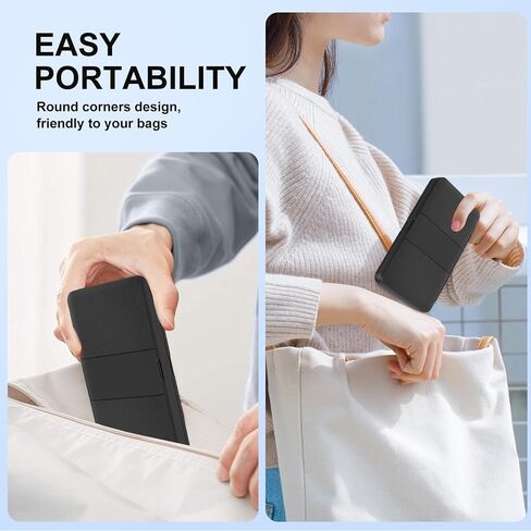 Quolumpia 48 Card Card Case متوافق مع Nintendo Switch 2/OLED/Switch/Switch Lite ، تخزين 48 بطاقة لعبة و 80 بطاقات Micro SD ، قذيفة سوداء ، صلبة ، إغلاق مغناطيسي ، لينينج السيليكون الناعم in Saudi Arabia