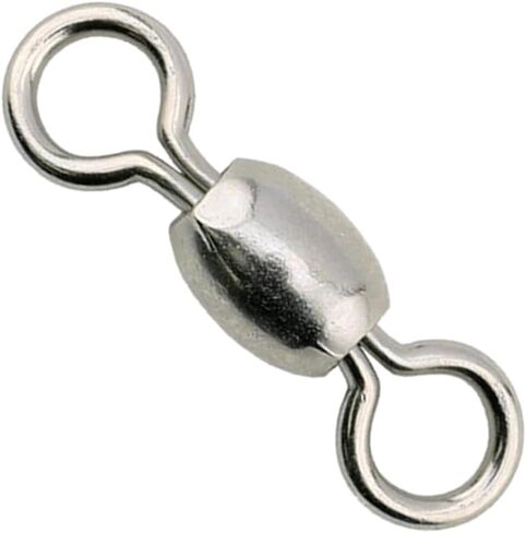 AFW Brass Crane Fishing Swivels - Premium Barrel Swivels Fishing Tackle for Smooth Rotation and Anti-Kinking - Precisely Formed Eyes Prevent Pull-Out - Nickel and Black Finishes Available in Saudi Arabia
