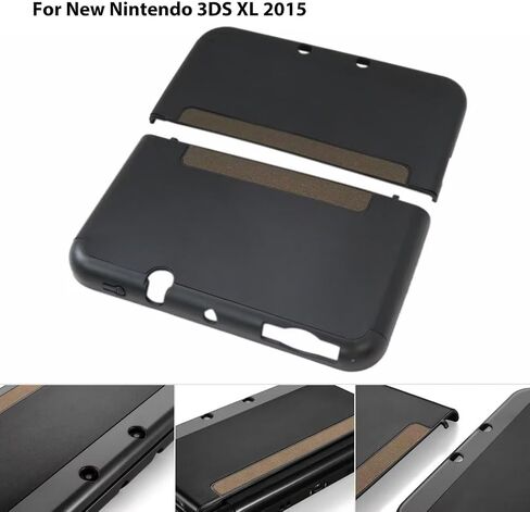 Protective Case Hard Cover Aluminum Shell Replacement for New Nintendo 3DS LL XL 2015（Black） in Saudi Arabia