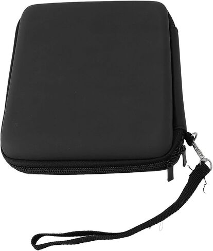 Ciciglow Protction Hard Shell Careing Case for 2DS مع 8 حاملين لبطاقات الألعاب ، ومقاوم للصدمات ، والداخلية الناعمة ، وحزام محمول ، وتصميم خفيف الوزن ، وجيب شبكة داخلي (أسود) in Saudi Arabia