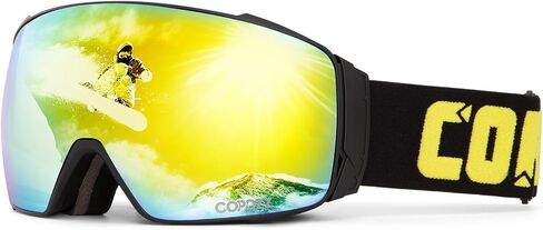 COPOZZ Polarized Ski Goggles Set, S3 Upgrade OTG Magnetic Snowboard Goggles UV Protection Skiing Goggles for Youth Men Women in Saudi Arabia