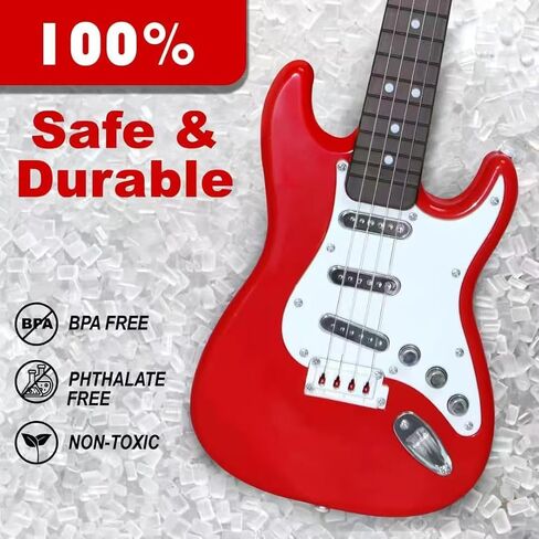 16inch Mini Guitar Toy for Kids and Beginners, Electric Guitar with Strap for Toddlers and Boys and Girls Instrument Toys in Saudi Arabia
