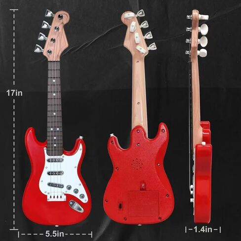 16inch Mini Guitar Toy for Kids and Beginners, Electric Guitar with Strap for Toddlers and Boys and Girls Instrument Toys in Saudi Arabia