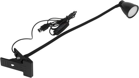 Garosa Clip Reading Light with Dimming, Protect Eyes, for Reading, Repairing, Indoor Lighting Supplies (Black) in Saudi Arabia