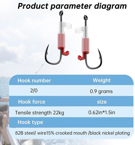 10Pcs Luminous Live Shrimp Hooks,Holes with Night Light Fishing Hooks High Carbon Steel Barbed with Barbed,Saltwater Corrosion-Resistant for Freshwater & Saltwater Fishing in Saudi Arabia