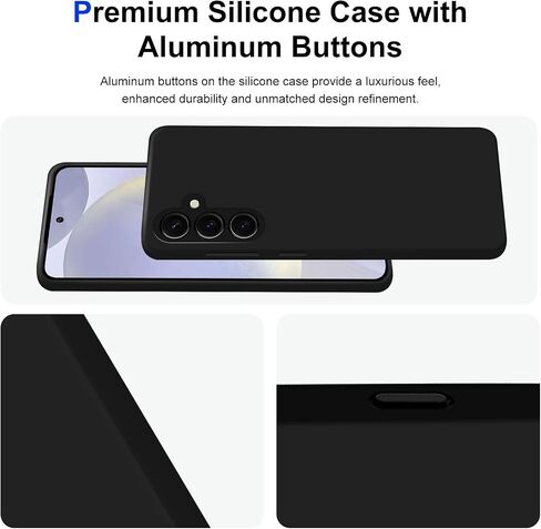 علبة مطاطية لـ Samsung Galaxy S24 ، غطاء حماية من السيليكون الناعم الناعم الناعم. in Saudi Arabia