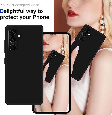 علبة مطاطية لـ Samsung Galaxy S24 ، غطاء حماية من السيليكون الناعم الناعم الناعم. in Saudi Arabia