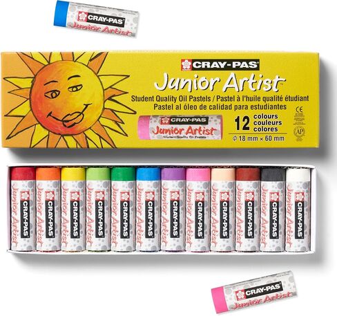 SAKURA Cray-Pas Junior Artist Oil Pastel Set, 50 Sticks in Kuwait