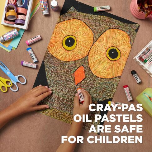 SAKURA Cray-Pas Junior Artist Oil Pastel Set, 50 Sticks in Kuwait
