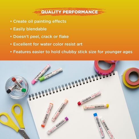 SAKURA Cray-Pas Junior Artist Oil Pastel Set, 50 Sticks in Kuwait