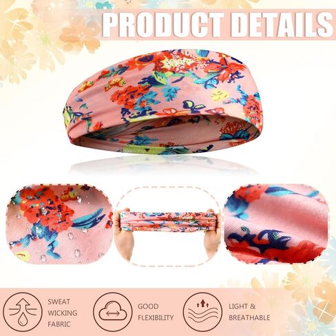 12 Pieces Kids Tie Dye Headbands Athletic Headbands Stretch Sport Hairbands Elastic Wicking Sweatbands for Youth Teens Boys and Girls Children in Saudi Arabia