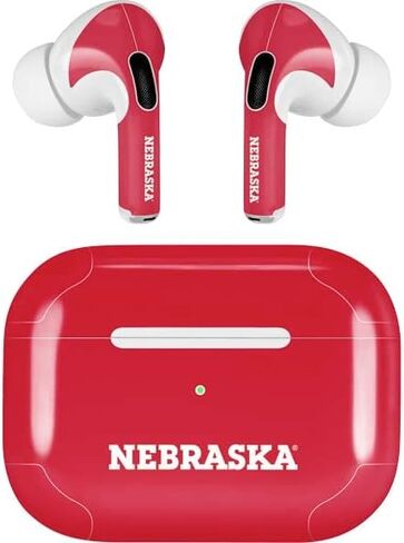 Skinit Skinit Audio Audio Skin متوافق مع Airpods Pro 2nd Gen - جامعة نبراسكا هوسكر تصميم الأمة in Kuwait
