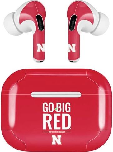 Skinit Skinit Audio Audio Skin متوافق مع Airpods Pro 2nd Gen - جامعة نبراسكا هوسكر تصميم الأمة in Kuwait