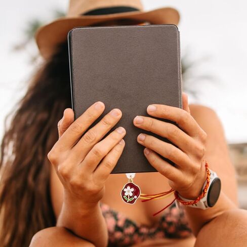 6 Pcs Dust Plug Charms for Kindle - Fantasy Crystal Flower Seashell Pendant Compatible with Kindle & Phone Type C/USB C in Kuwait