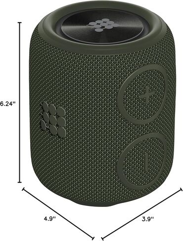 سماعات بلوتوث محمولة مقاومة للماء من Cubitt، نظام شحن سريع، وقت تشغيل يصل إلى 15 ساعة، تجربة ستيريو مع مكبري صوت، ميكروفون مدمج، صوت ممتاز، أخضر in Kuwait