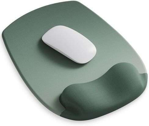 Ergoflow Gel Wrist Wrist Pad - وسادة مريحة للمكتب ، ديكور كمبيوتر جمالي لطيف للنساء ؛ منصات Mousepad Mous & Laudop الصغيرة - مستلزمات المكتب ، الدعم المنزلي وإكسسوارات Ergo (03 -Sage Green) in Kuwait