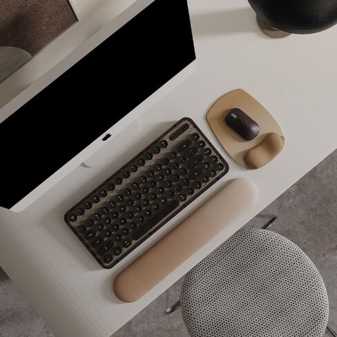 ErgoFlow Gel Wrist Rest Mouse Pad - Ergonomic Cushion for Desk, Cute Aesthetic Computer Decor for Women; Small Mousepad Mat&Laptop Pads - Office, Home Support & Ergo Accessories Supplies(03Sage Green) in Kuwait