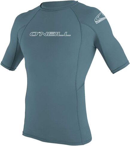 O'Neill Wetsuits UV Sun Protection Men's Basic Skins Short Sleeve Crew Rashguard (Graphite, X-Large) in Kuwait
