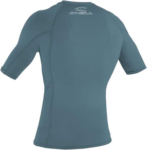 O'Neill Wetsuits UV Sun Protection Men's Basic Skins Short Sleeve Crew Rashguard (Graphite, X-Large) in Kuwait