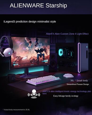 Dell Alienware Aurora R16 Gaming PC - NVIDIA RTX 5080 GDDR7 16GB(Beats RTX 4090) • Intel Ultra 9 285K(up to 5.7GHz) • Wi-Fi 7, Win11 Pro • 1000W Liquid Cooled (64GB DDR5 • 8TB SSD • 2TB HDD) in Saudi Arabia