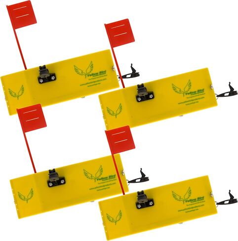 لوحات التجويف لصيد الأسماك (4pack) - 4 خيارات الحجم - تشمل مجموعة Tattle Flag Kit in Kuwait